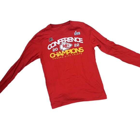 NFL Kansas City Chiefs Tops - Kansas City Chiefs Red Long Sleeve Tee